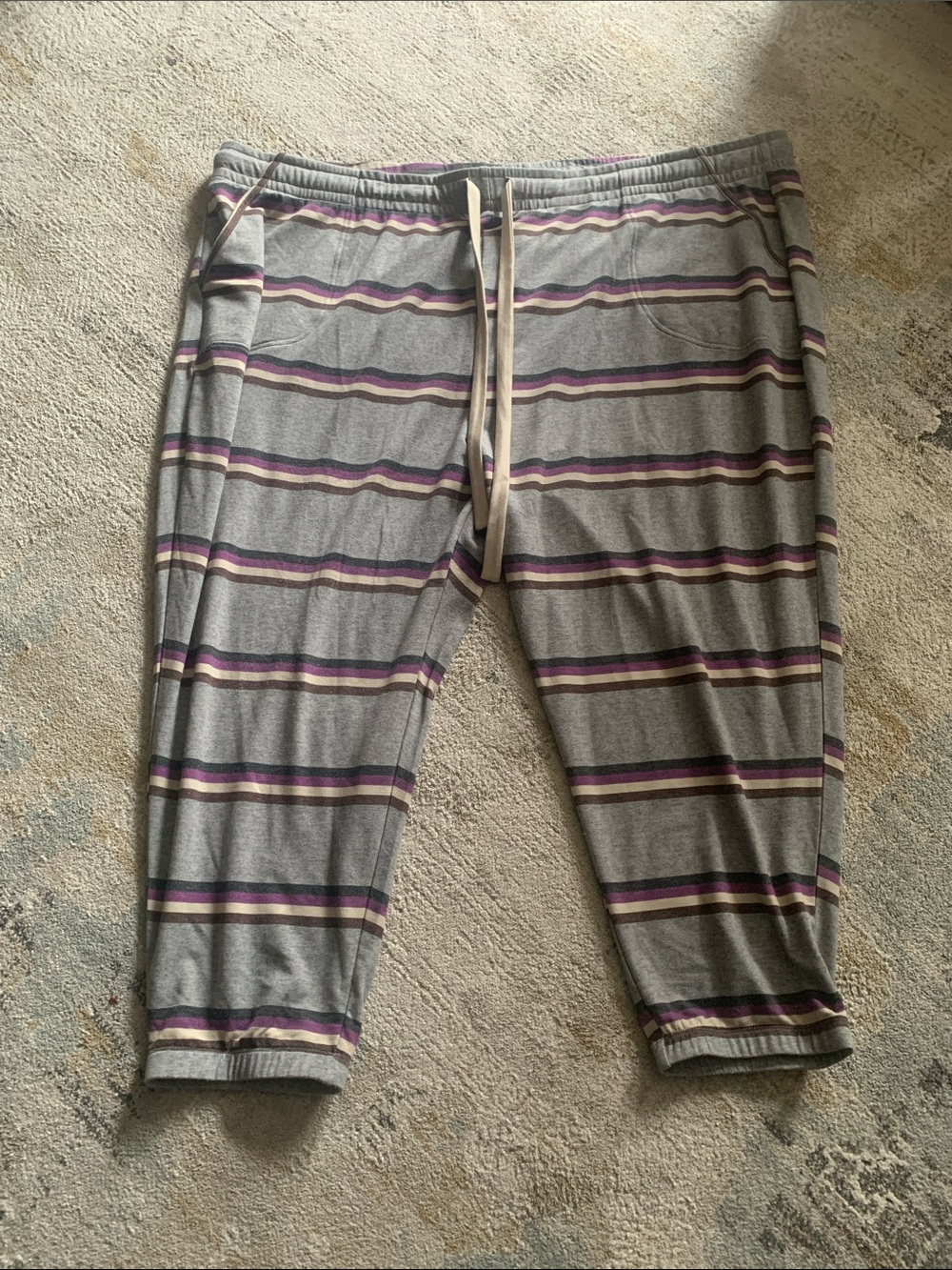 Torrid gray purple striped pajama pants size 6x